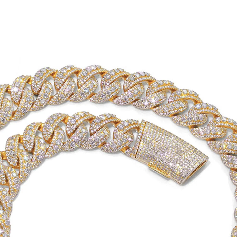 GD 22MM Cuban Link Chain Necklace