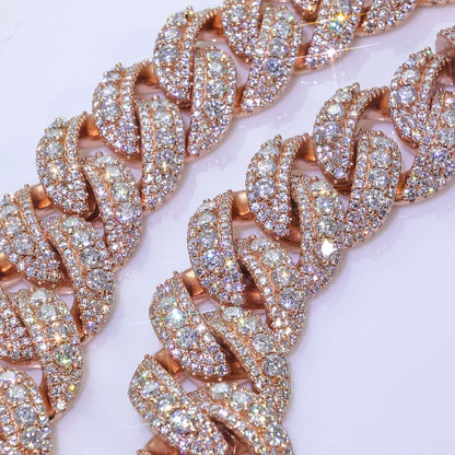 GD 22MM Cuban Link Chain Necklace