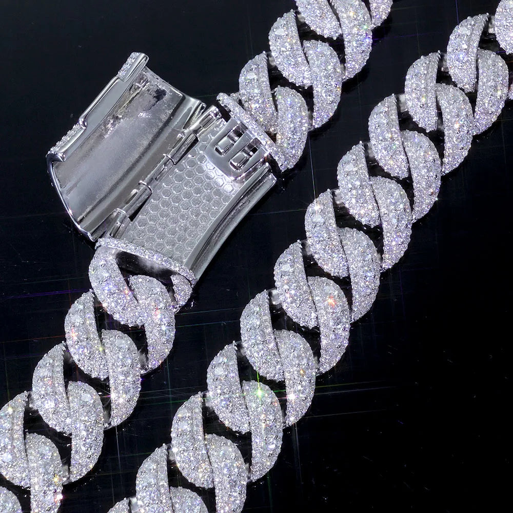 GD 22MM Cuban Link Chain Necklace