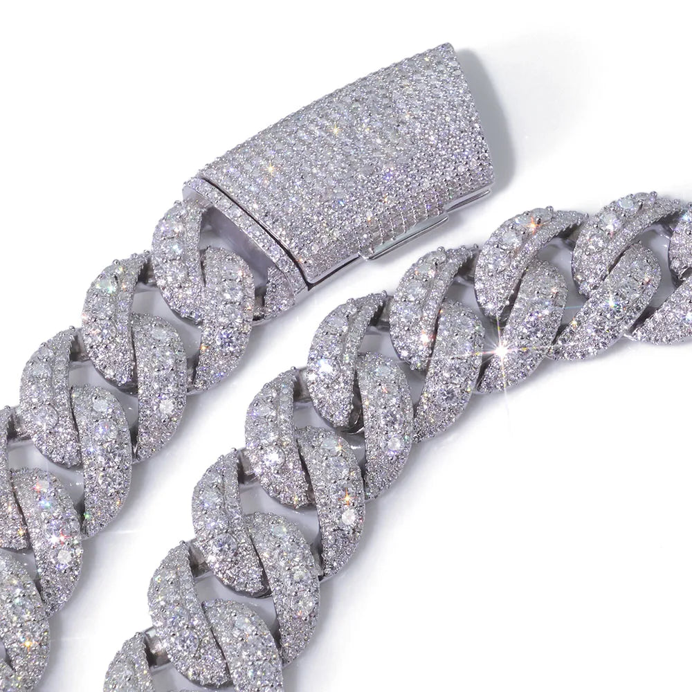 GD 22MM Cuban Link Chain Necklace